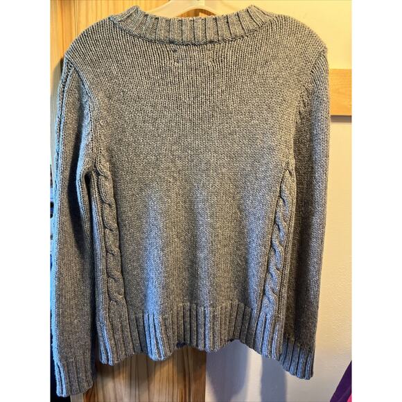 Vintage 90s Westbound Womens Small Wool Blend Sweater Cable Knit Gray LS EUC - Picture 8 of 11